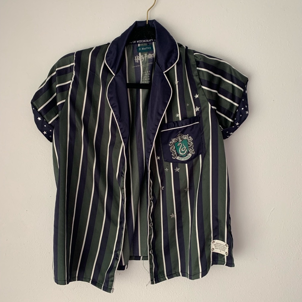 ICONIC LIMITED HARRY POTTER SLYTHERIN Pajama 2 piece set genuine Harry Potter
